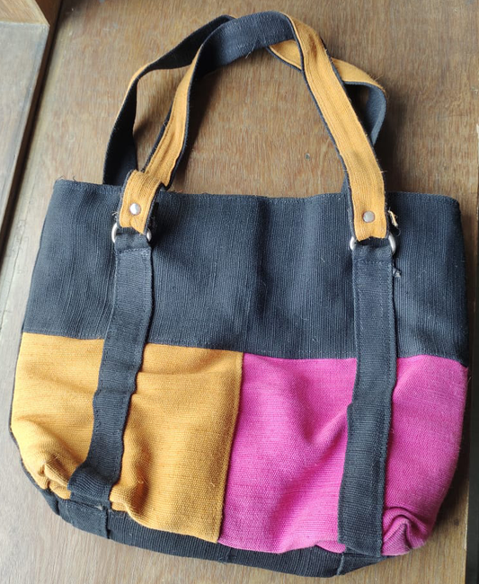 Jute Made Colorful Handbag For Ladies