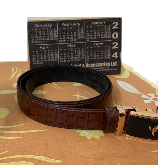 100% Leather Belt With Exclusive Metal Buckle