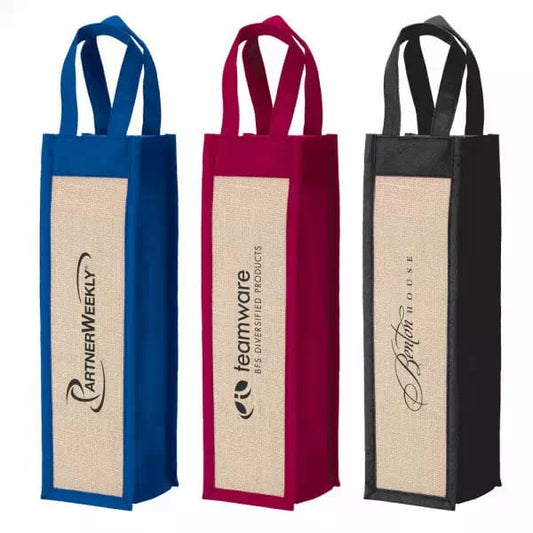 Single Piece Wine Jute Bag