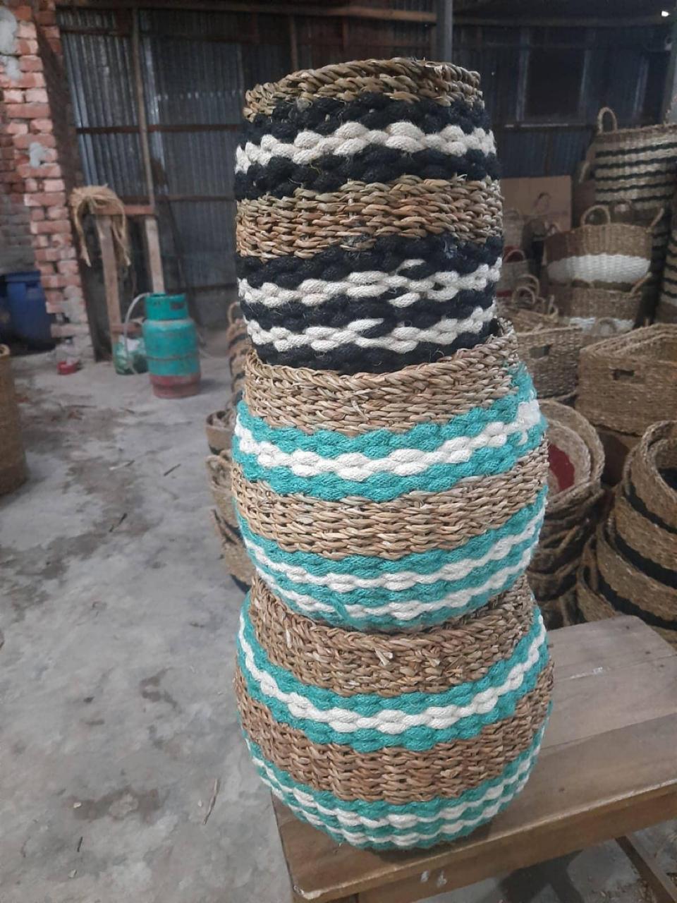 Seagrass Made Planter Basket