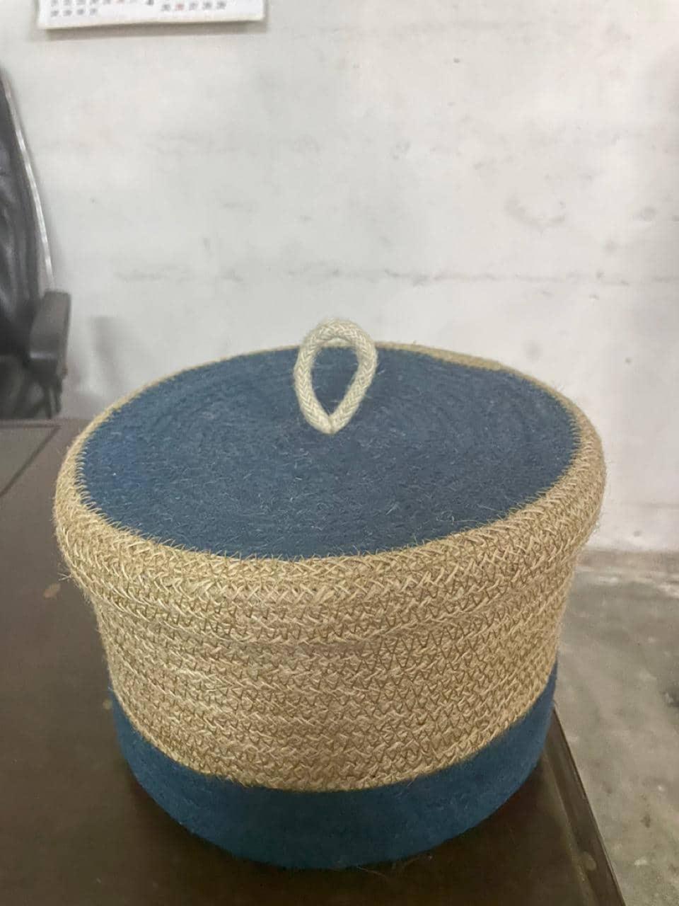 Lid Box Made By Jute
