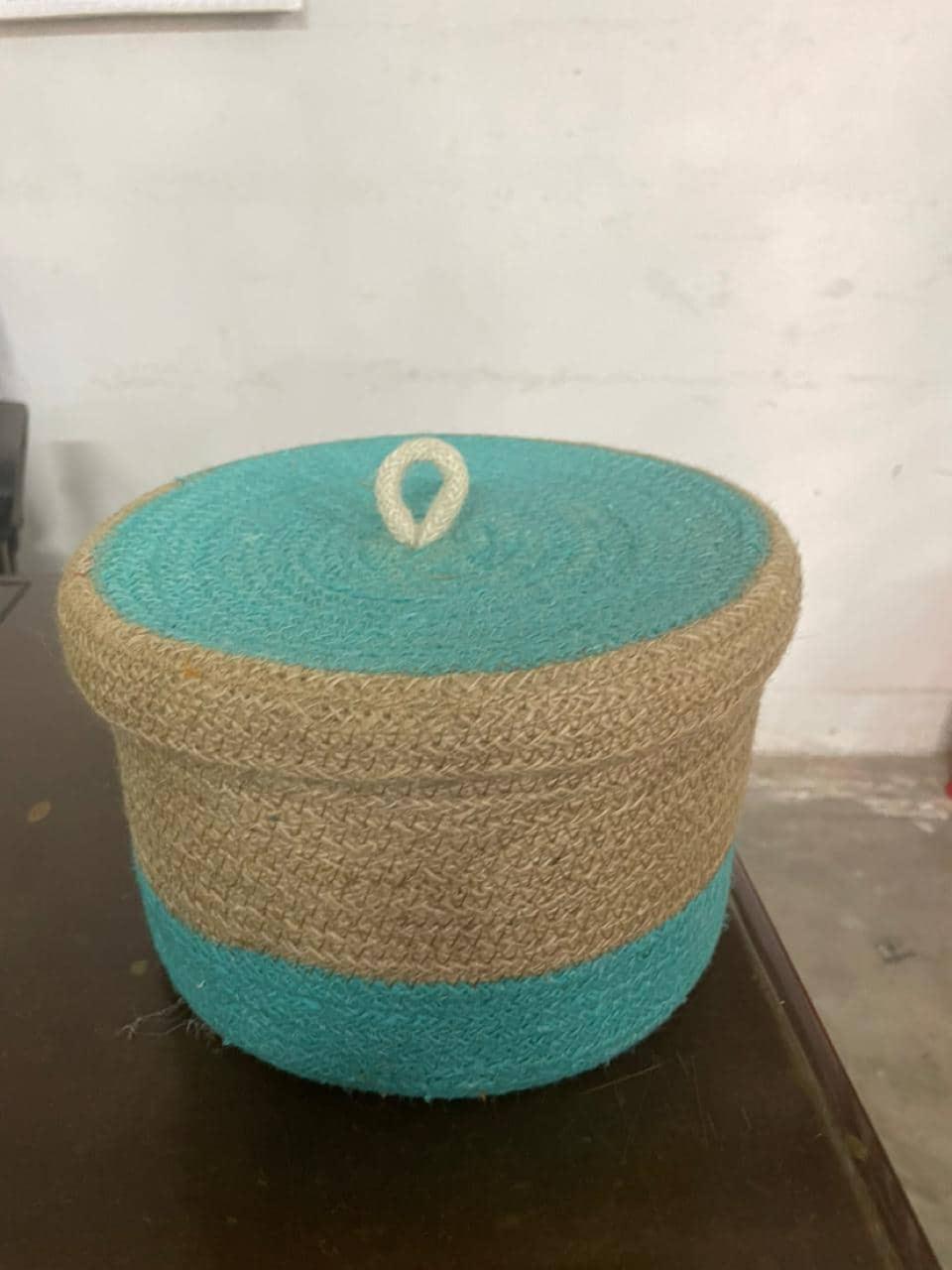 Lid Box Made By Jute
