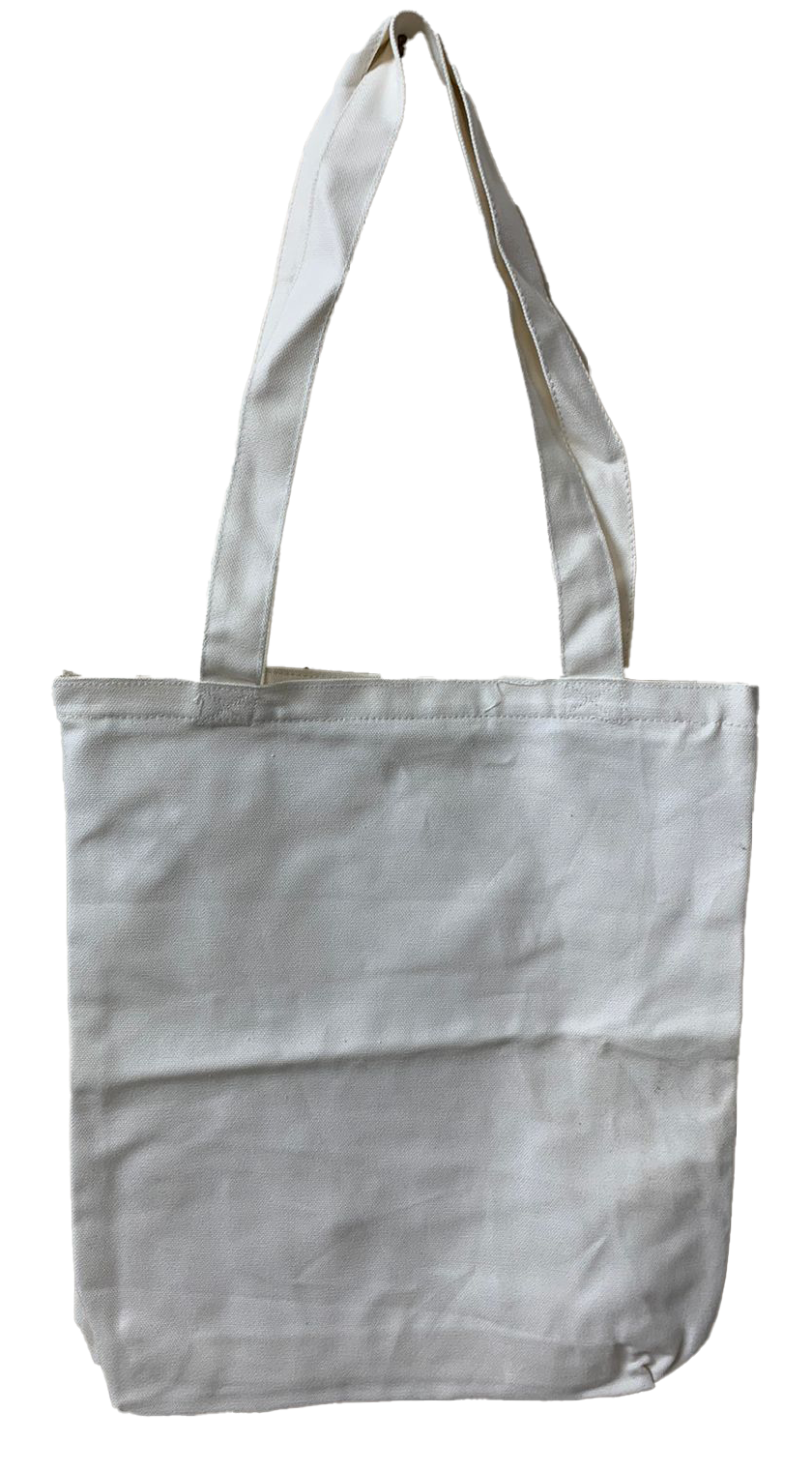 White Non Printed Canvas Tote Bag