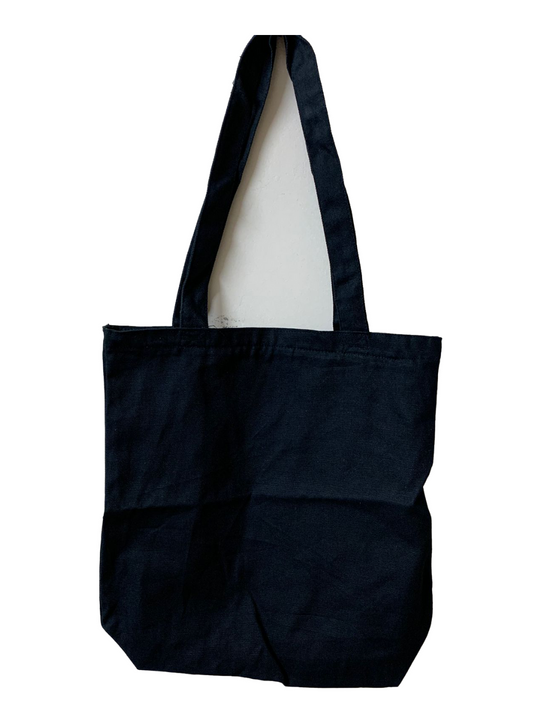 Black Canvas Tote Bag