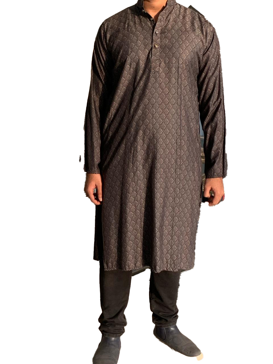 Long Sleeve Printed Punjabi