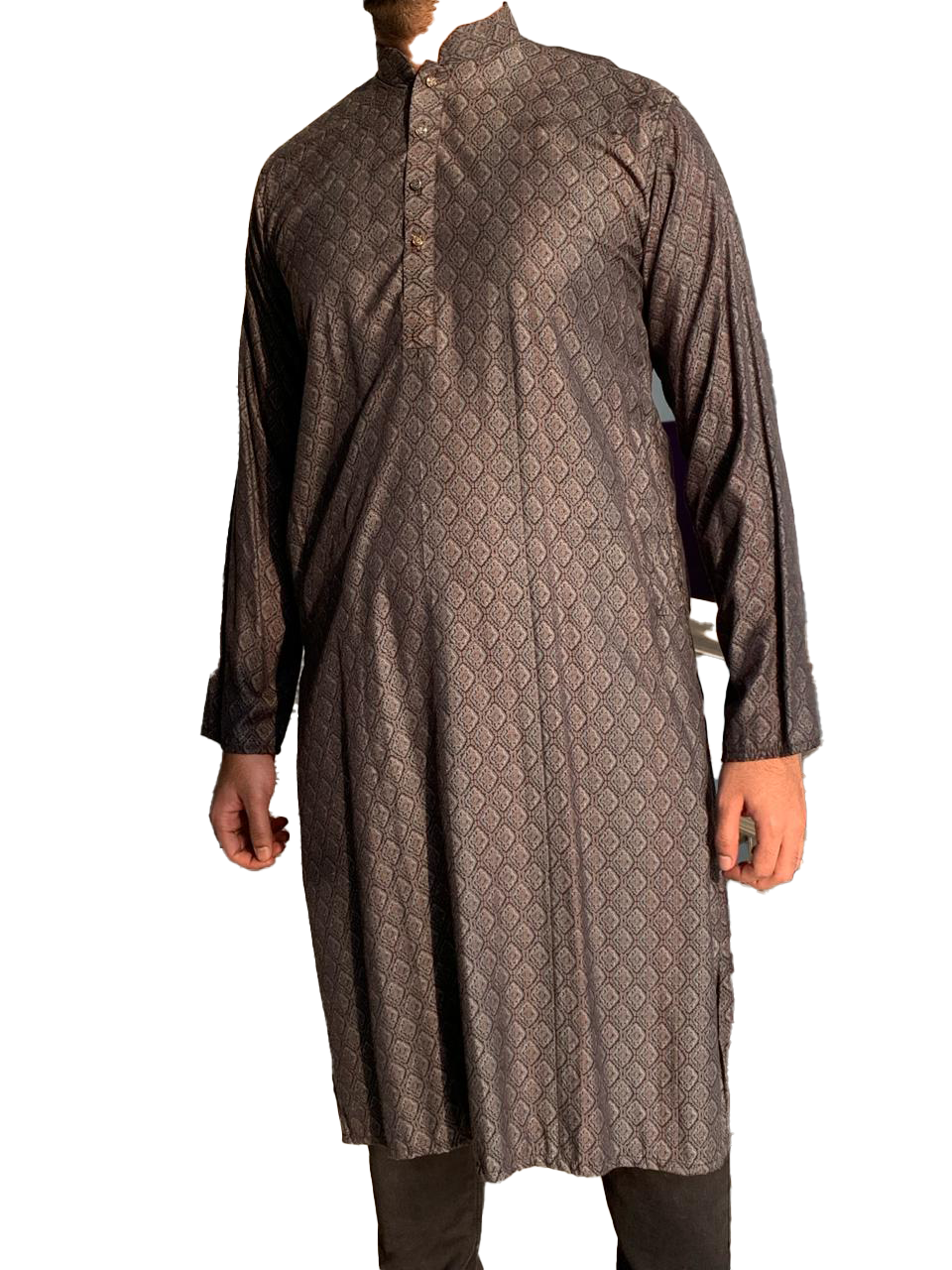Long Sleeve Printed Punjabi
