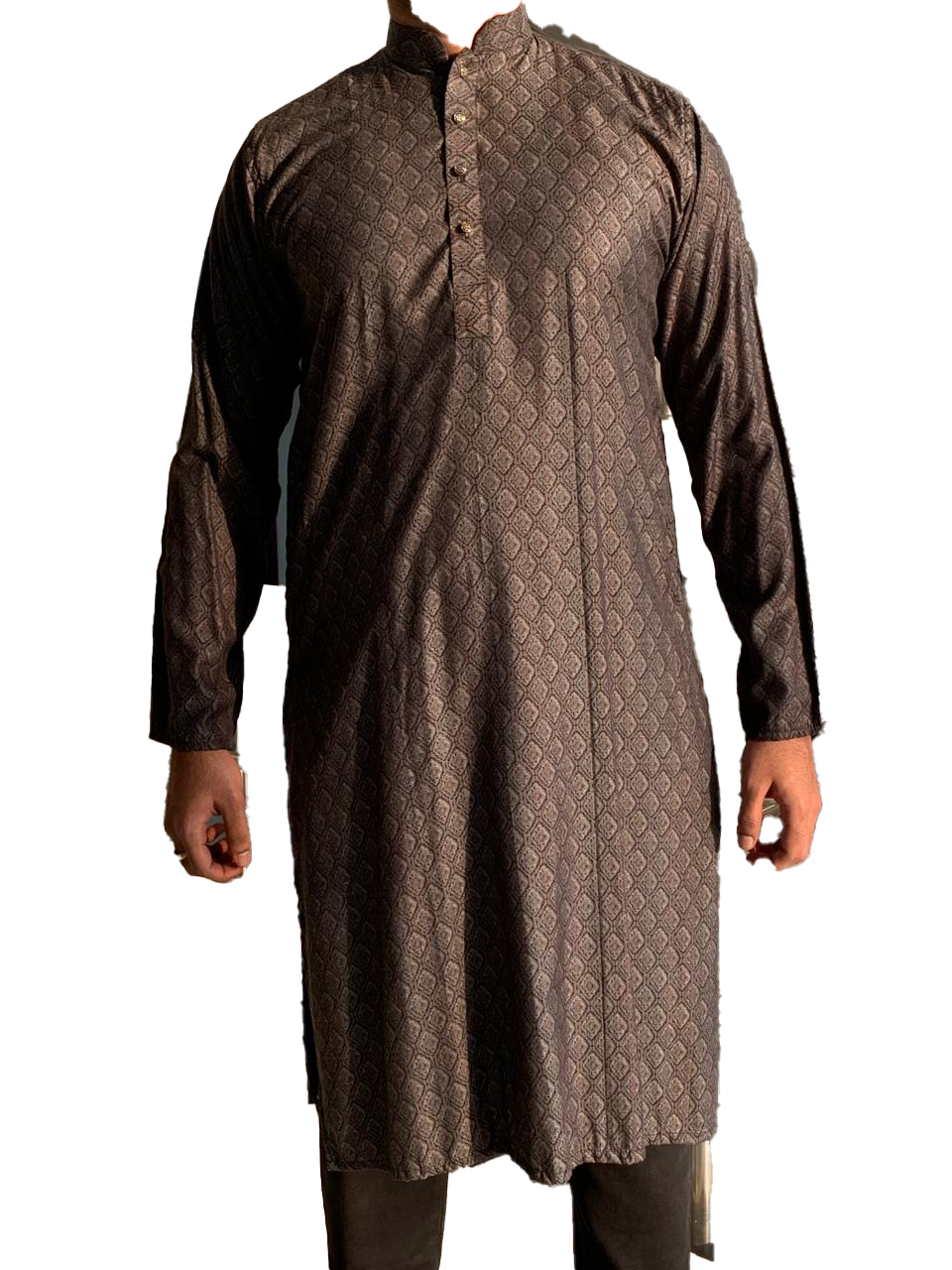 Long Sleeve Printed Punjabi