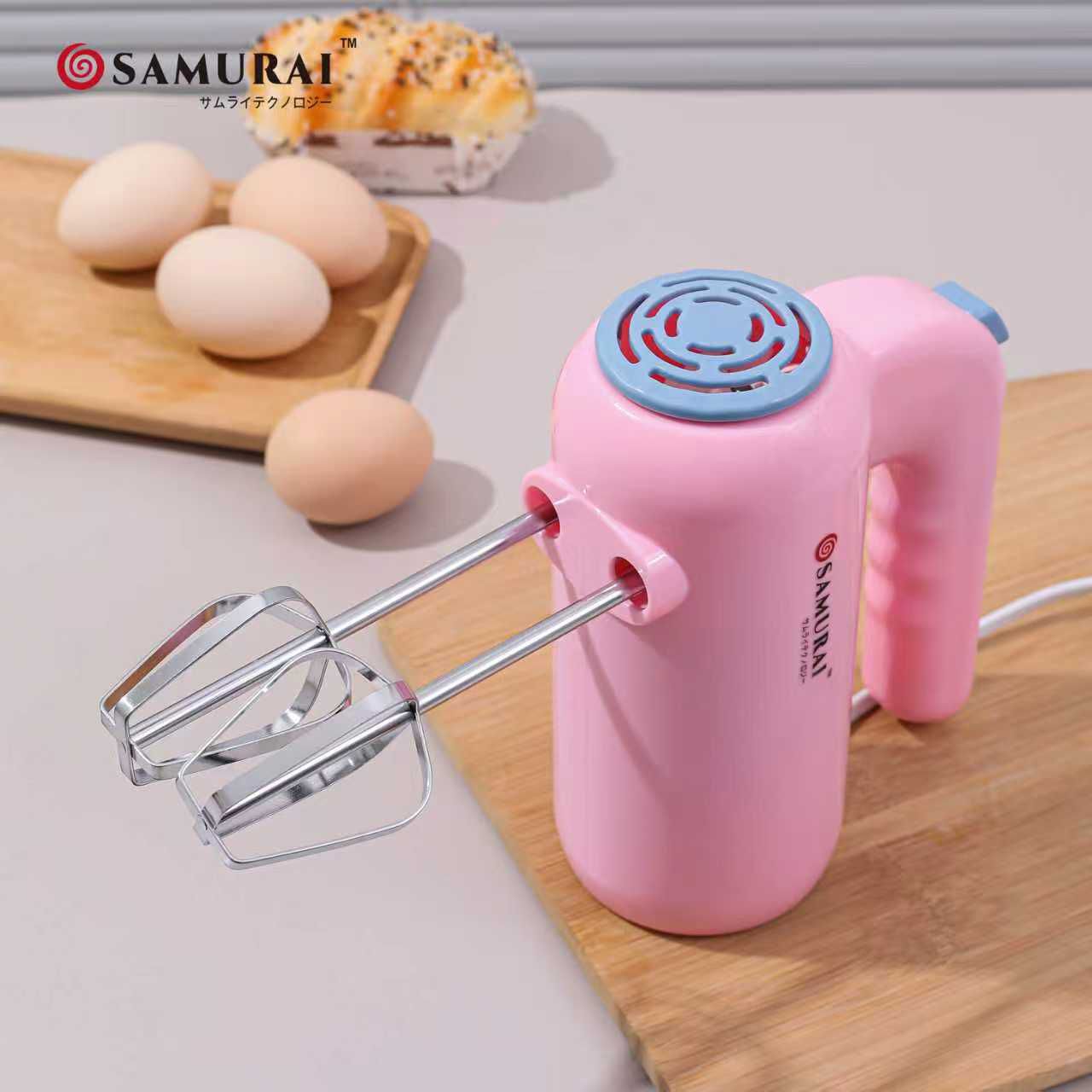 SAMURAI Electric Hand Mixer-----5 Speed Powerful Cake & Egg Beater Machine for Home Baking