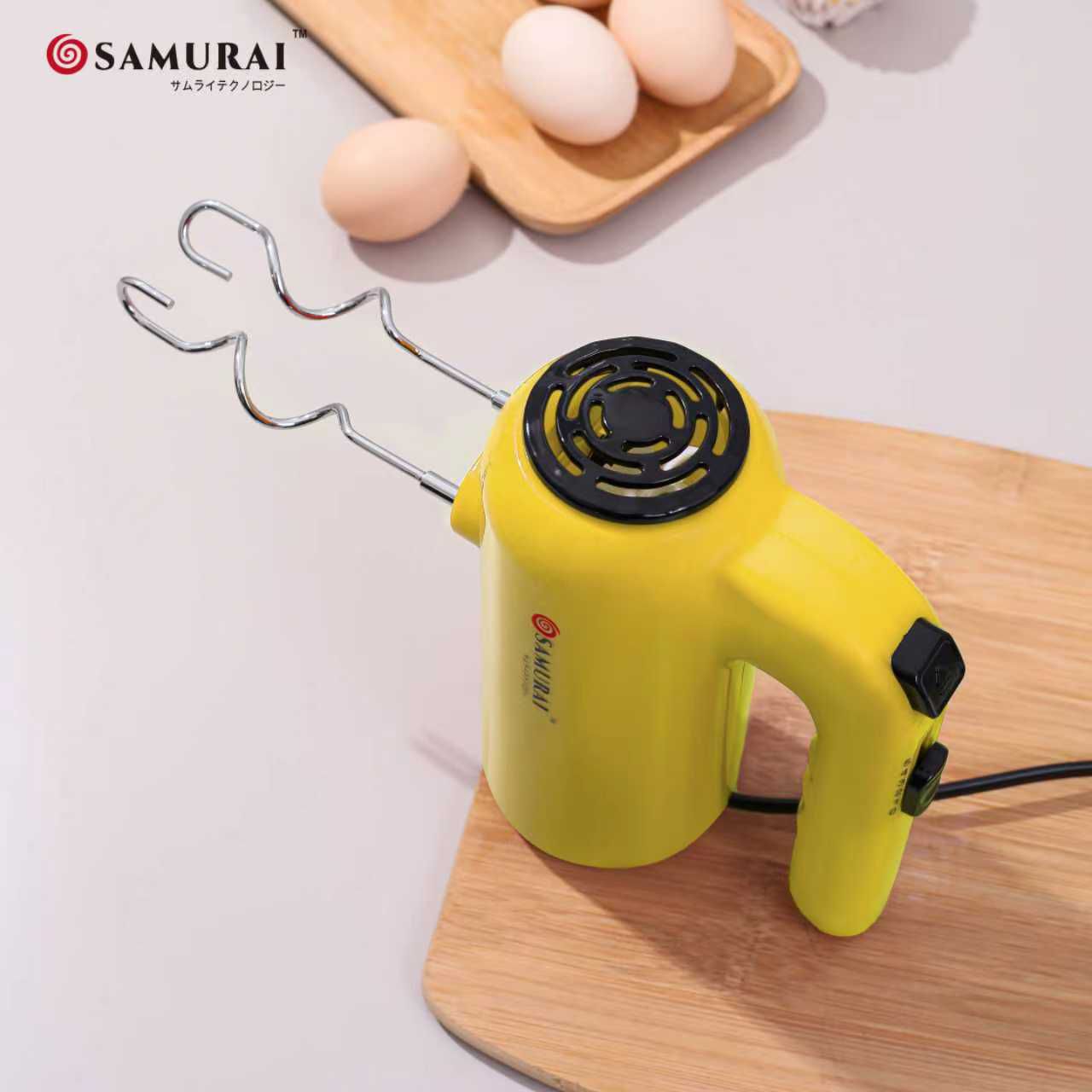 SAMURAI Electric Hand Mixer-----5 Speed Powerful Cake & Egg Beater Machine for Home Baking