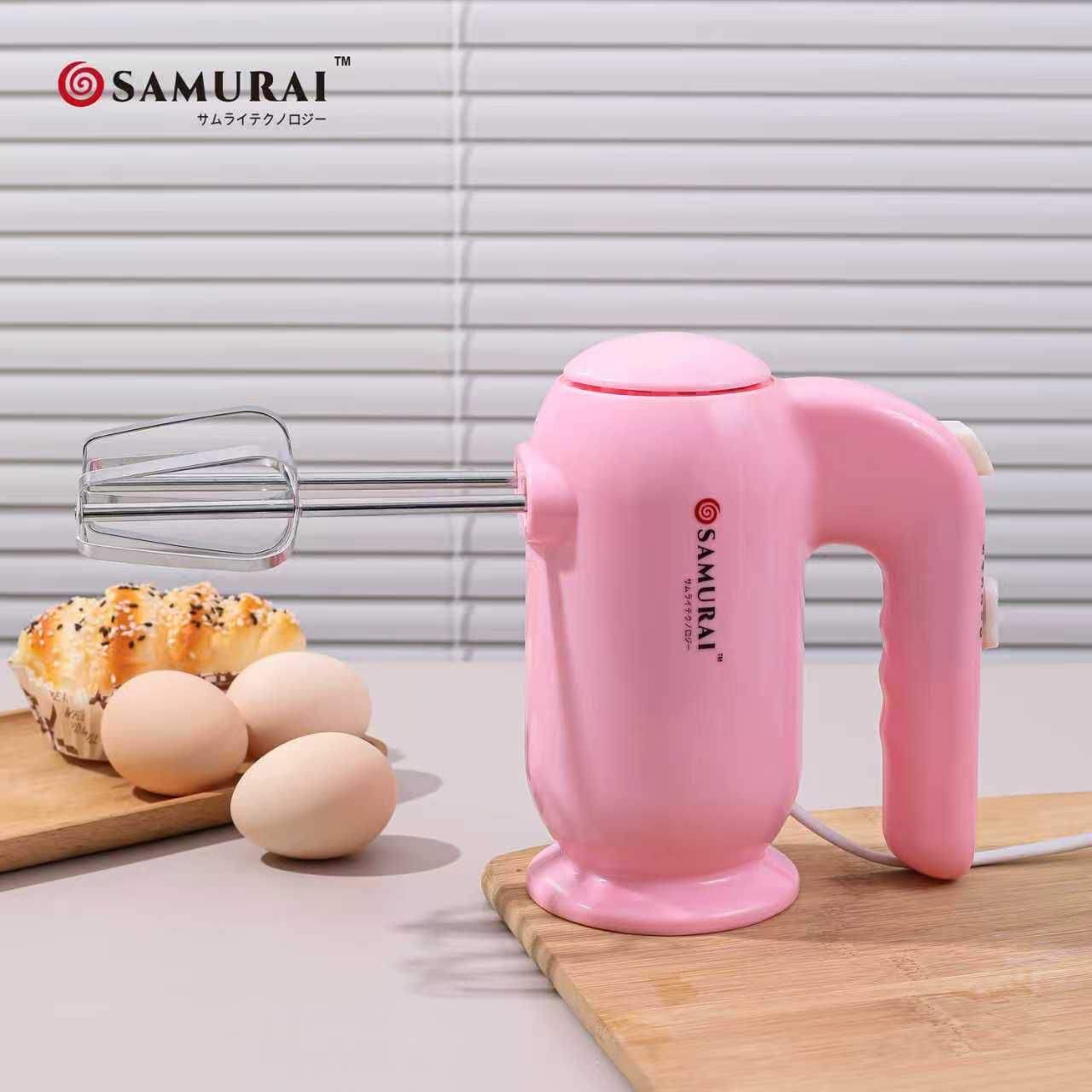 SAMURAI Electric Hand Mixer-----5 Speed Powerful Cake & Egg Beater Machine for Home Baking