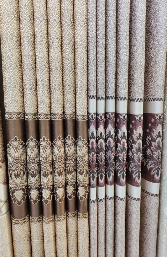 Velvet finished curtain