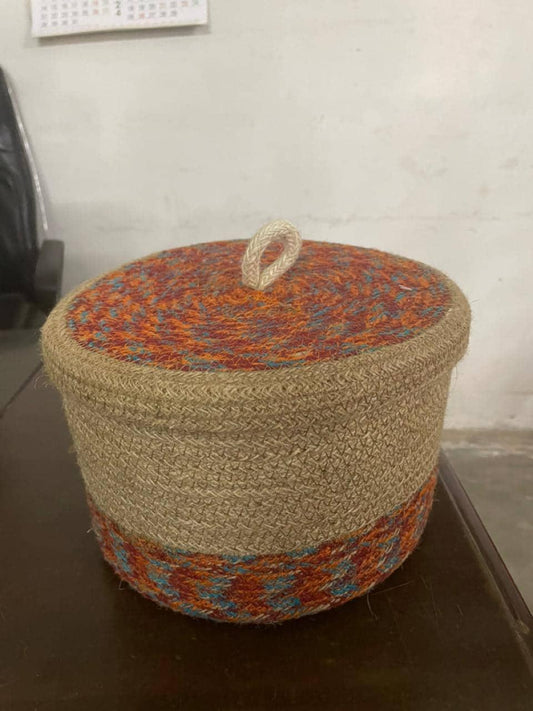 Lid Box Made By Jute