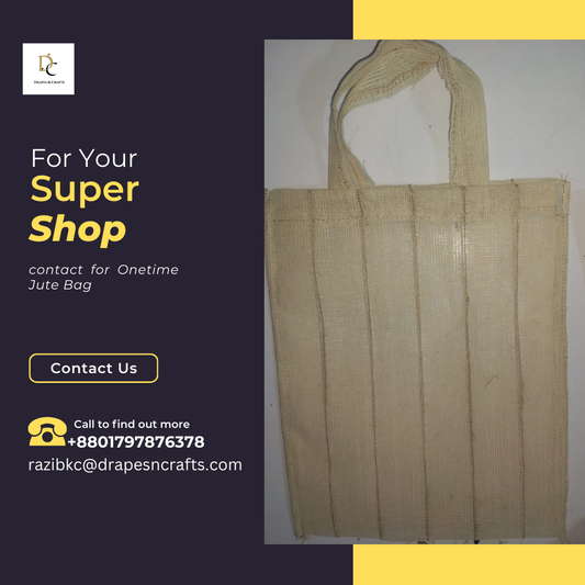 Jute shopping bag for Single use