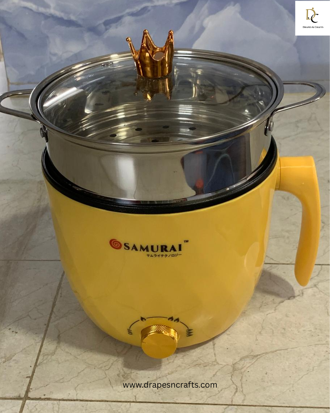 Samurai Multi-Cooker Electric Rice Pot (Steel top) – Elegant Crown Series