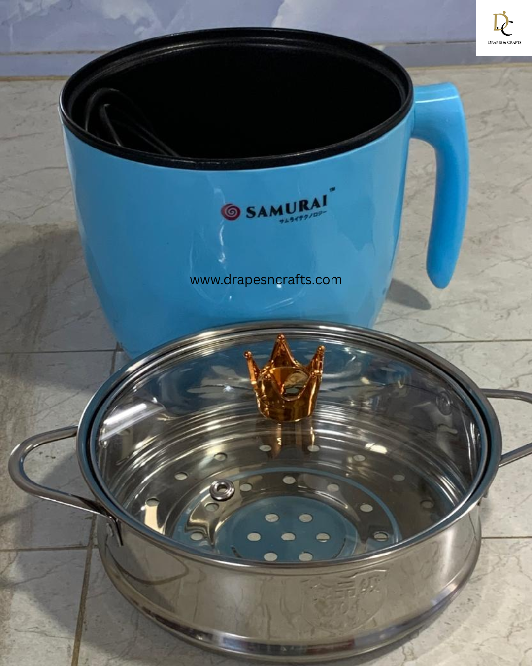 Samurai Multi-Cooker Electric Rice Pot (Steel top) – Elegant Crown Series