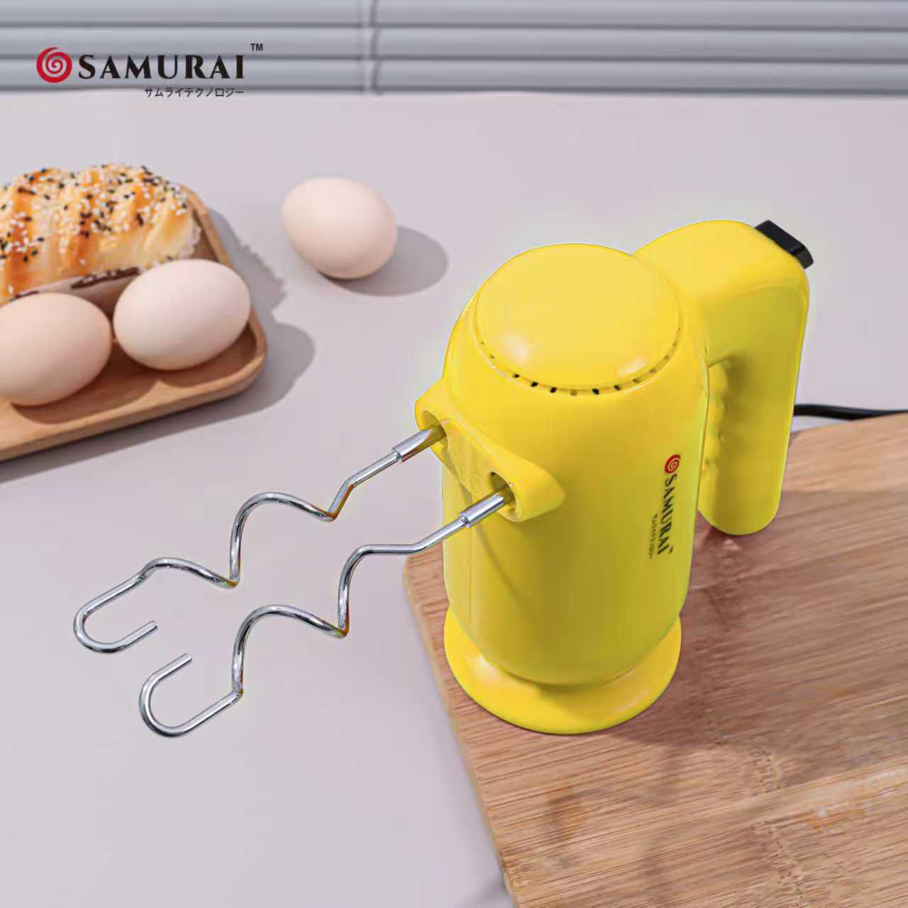 SAMURAI Electric Hand Mixer-----5 Speed Powerful Cake & Egg Beater Machine for Home Baking