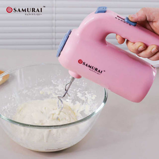 SAMURAI Electric Hand Mixer-----5 Speed Powerful Cake & Egg Beater Machine for Home Baking