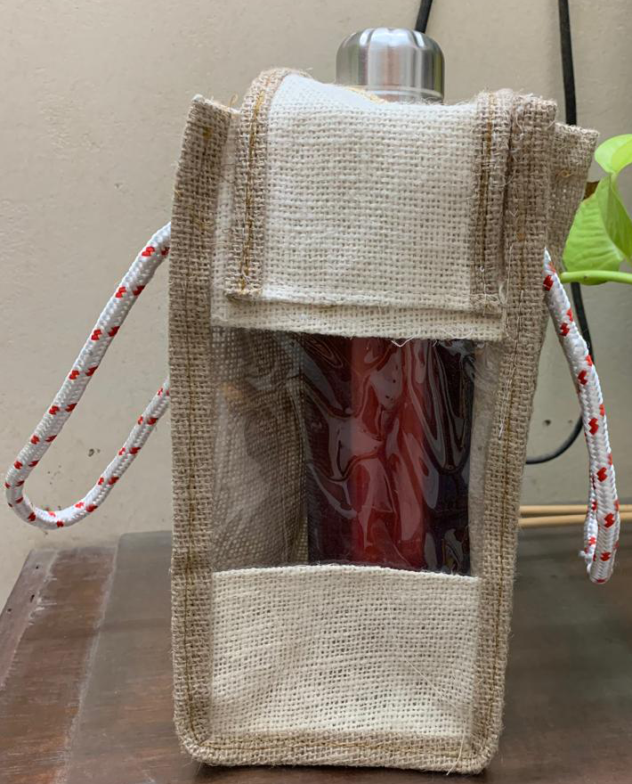 Wine carrier Bag by Jute